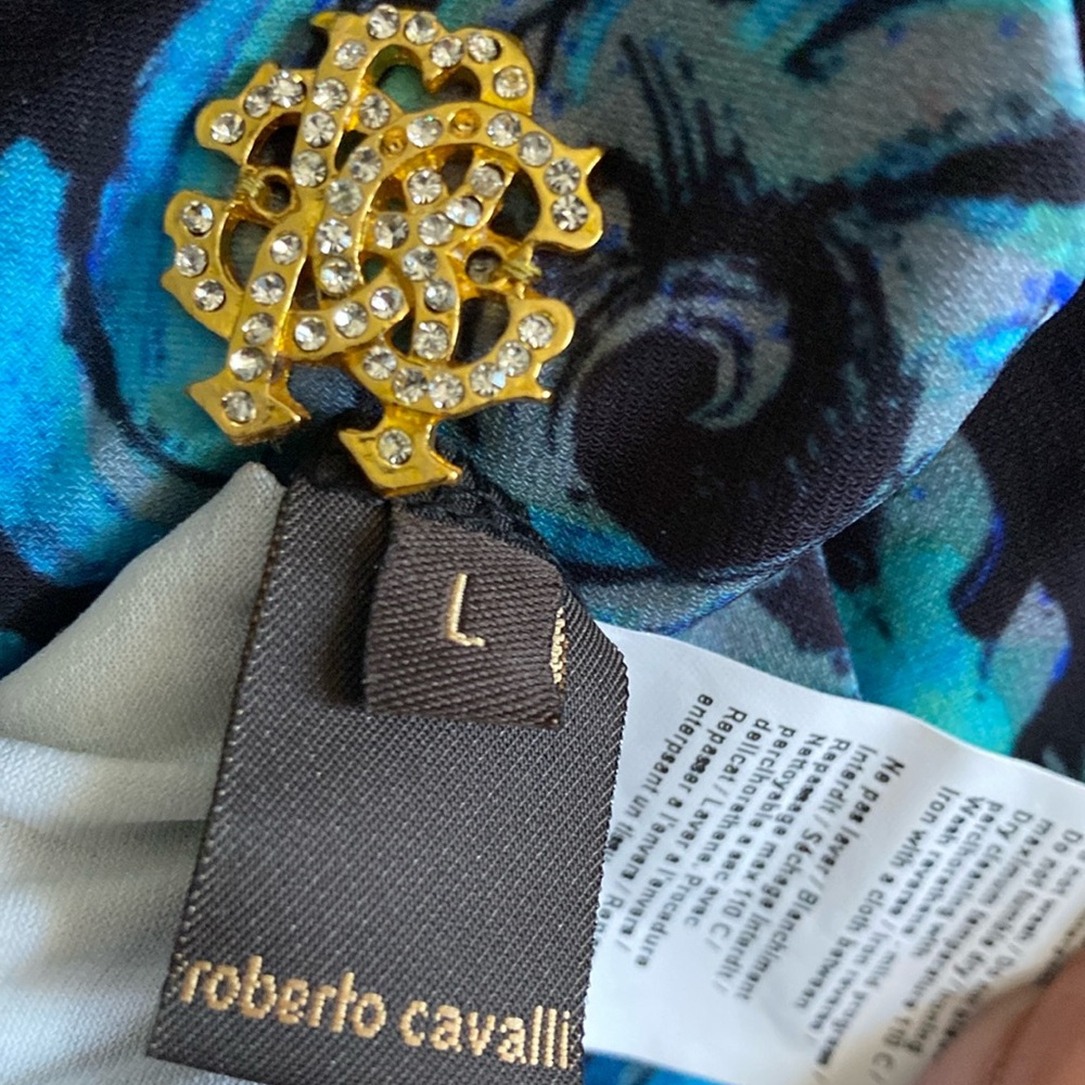 Roberto Cavalli Logo Print Dress New With Tags - Picture 14 of 16